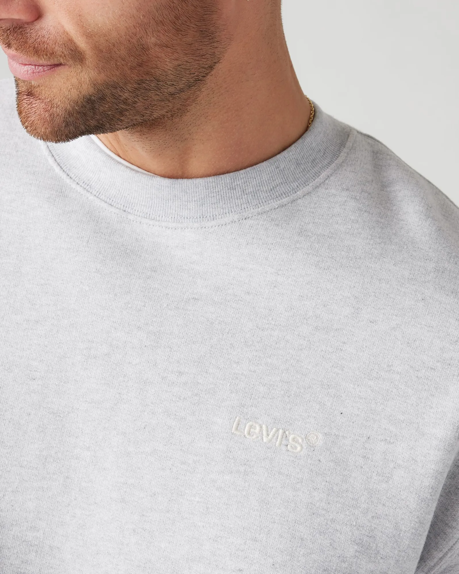 Levi's® Authentic Crew Sweat - Light Grey Heather