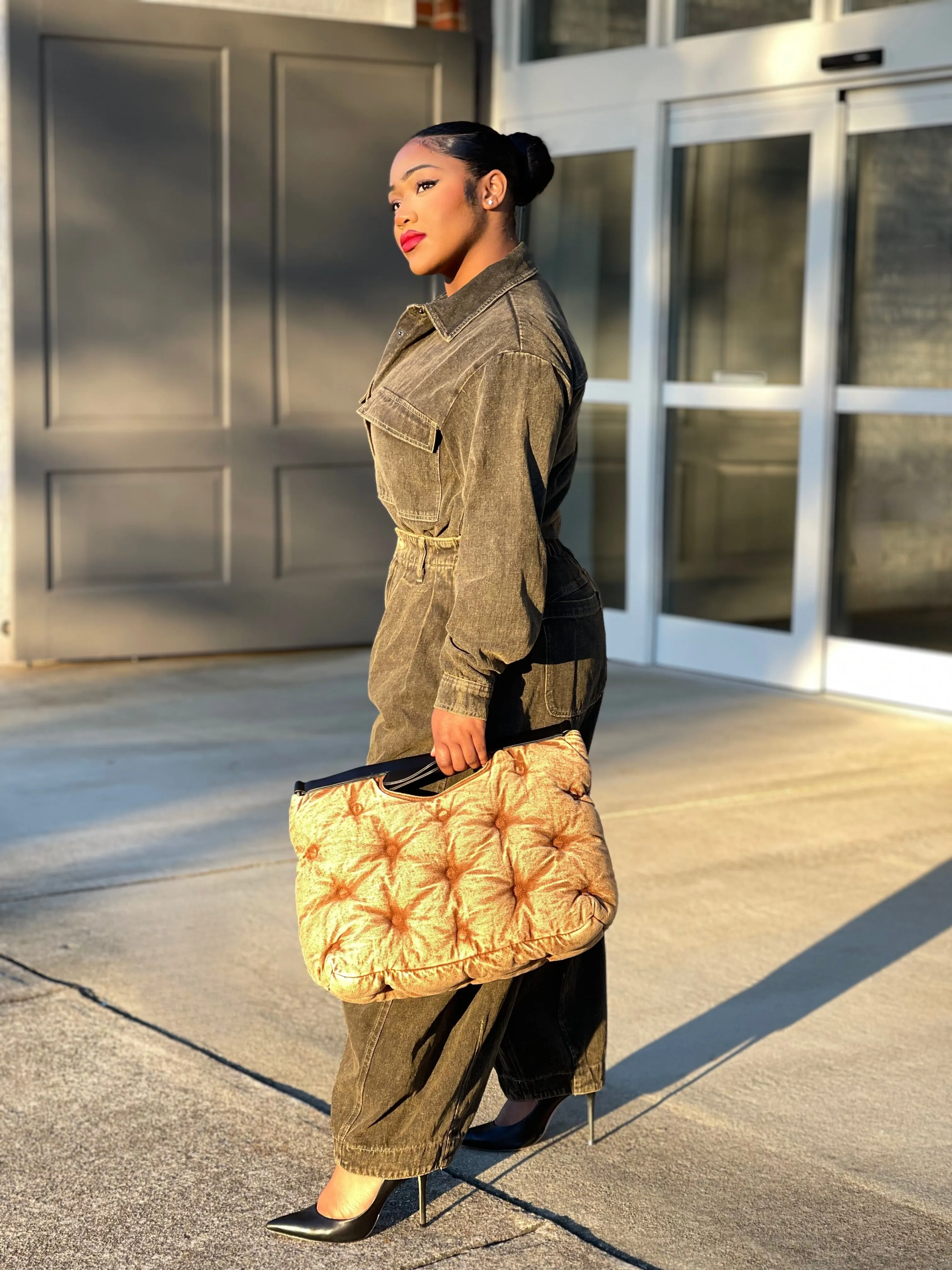 Lia Gray Denim Pant