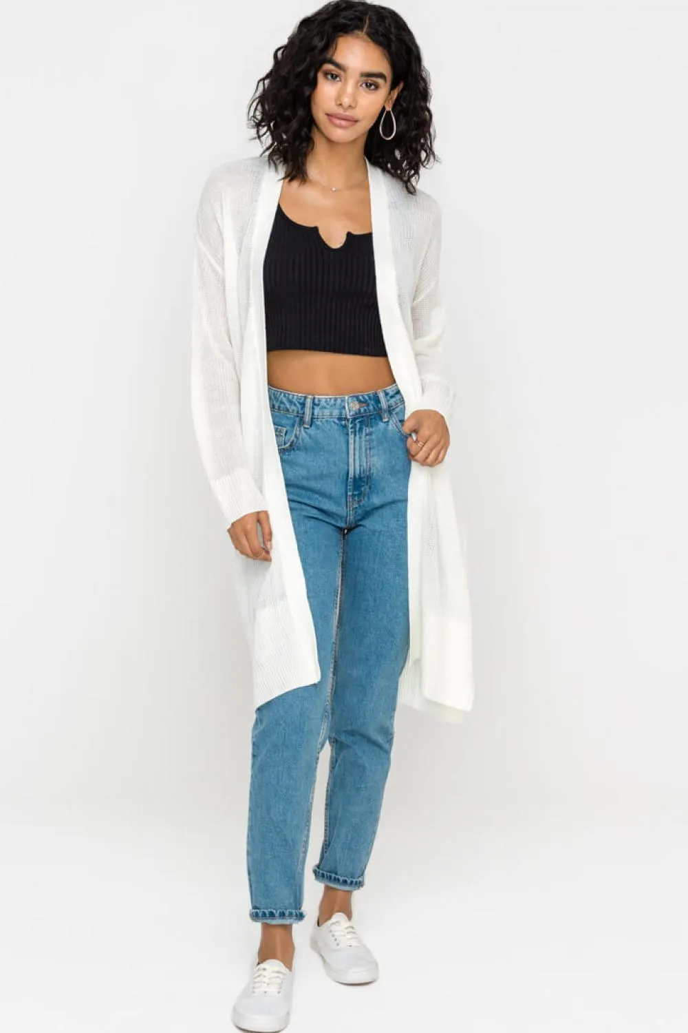 Light Knit Cardigan (Cream)