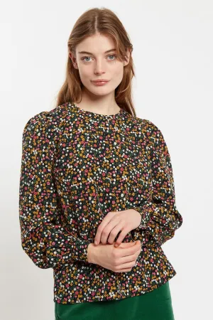 Lima Dippy Ditsy Print Long Sleeve Blouse