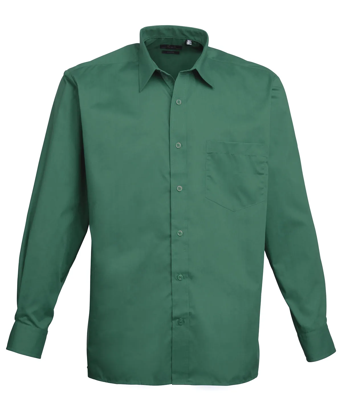 Long sleeve poplin shirt | Emerald