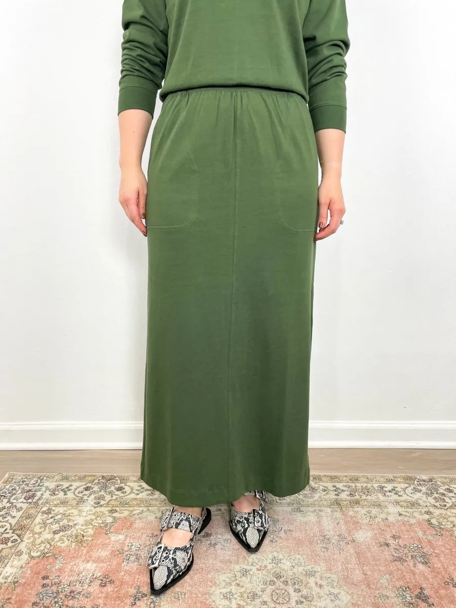 Maxi Skirt w/Pockets in Elm