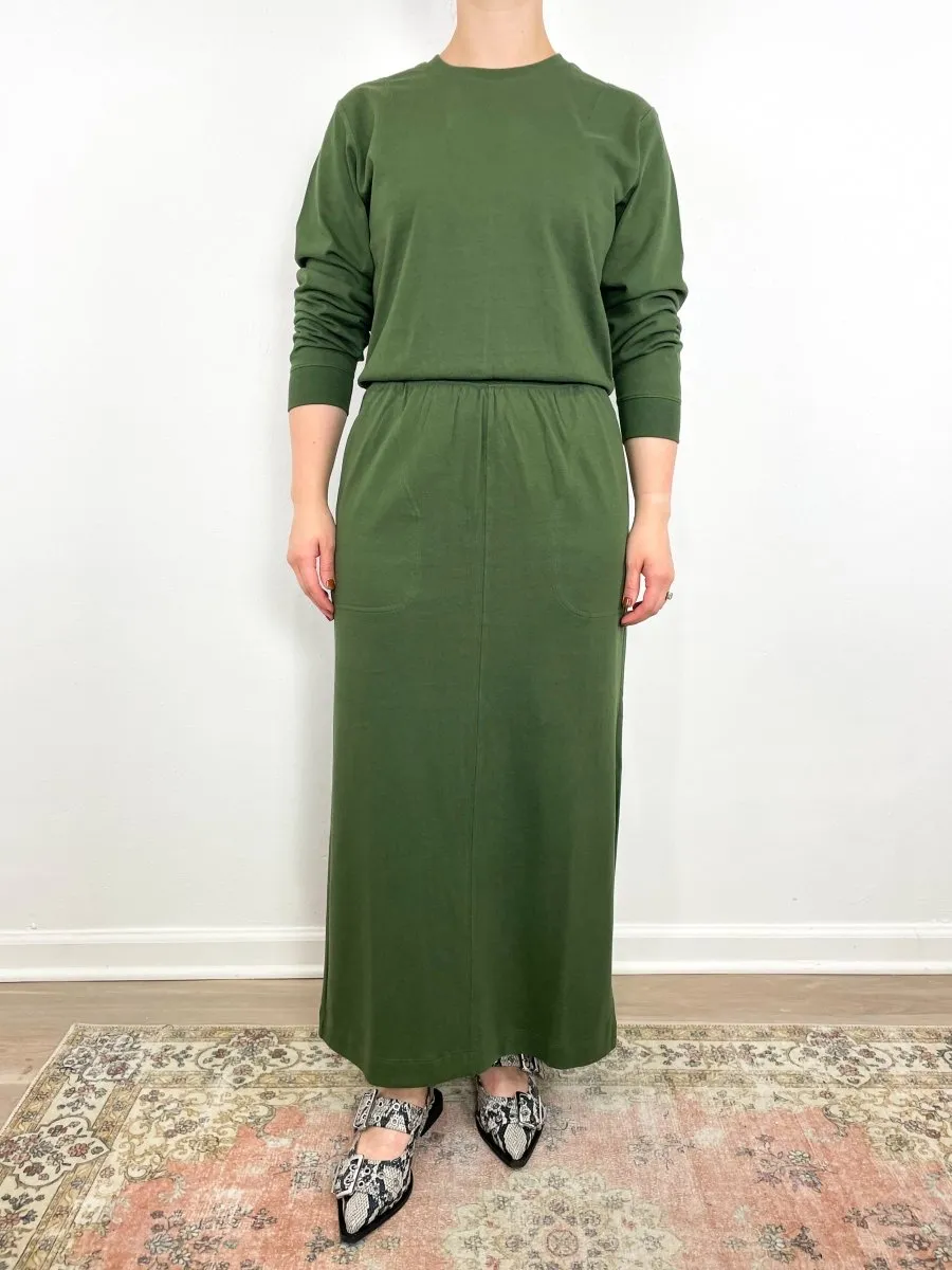 Maxi Skirt w/Pockets in Elm
