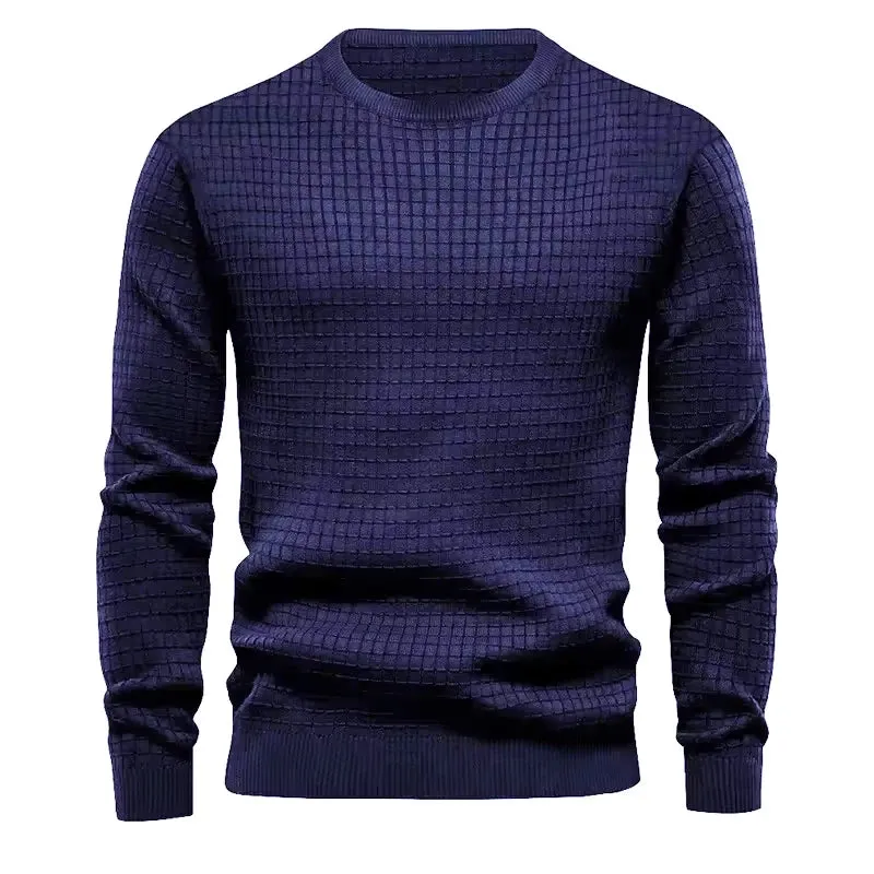 Men's Classic Textured Crewneck Sweater