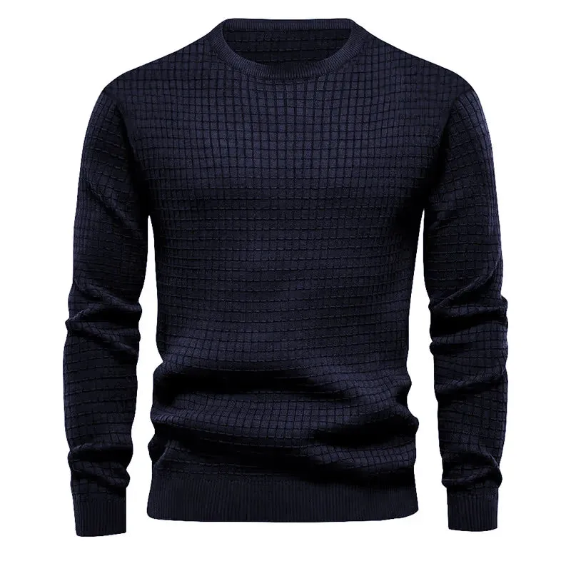 Men's Classic Textured Crewneck Sweater