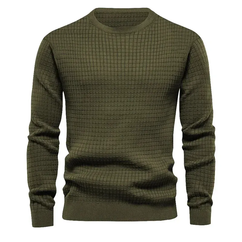Men's Classic Textured Crewneck Sweater
