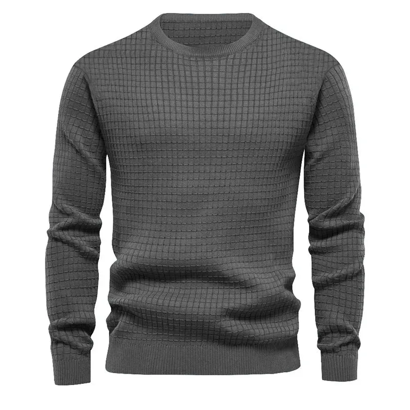 Men's Classic Textured Crewneck Sweater
