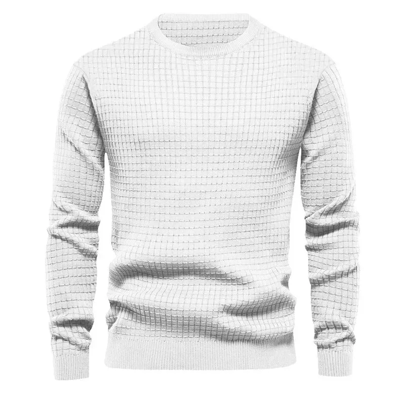 Men's Classic Textured Crewneck Sweater