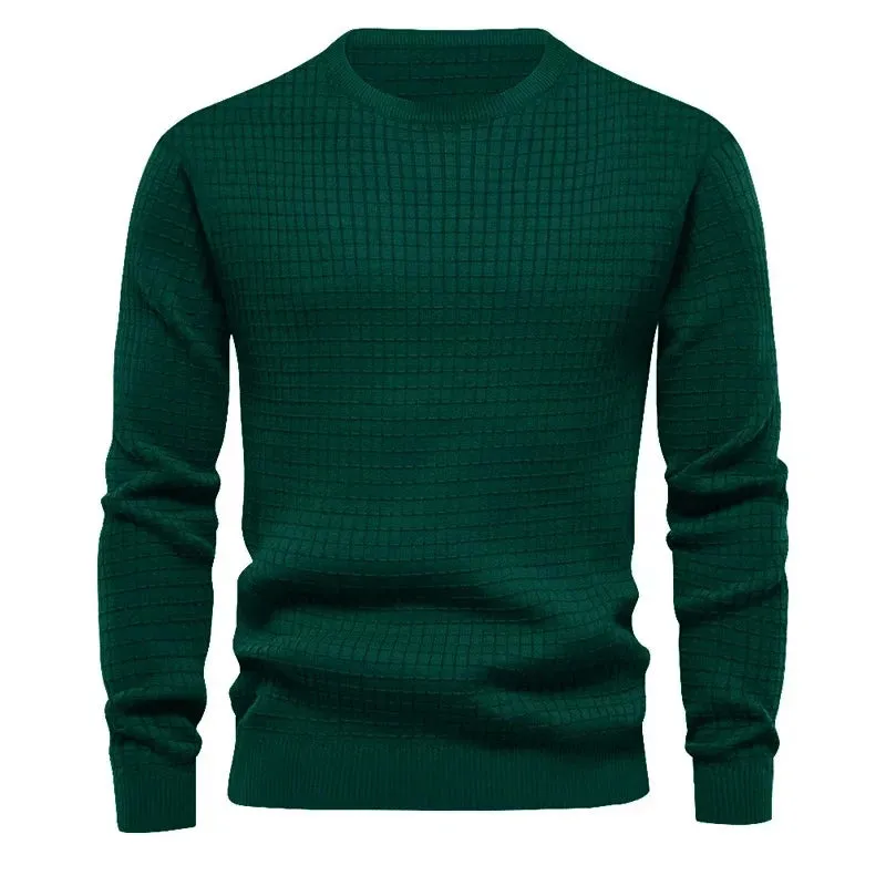 Men's Classic Textured Crewneck Sweater