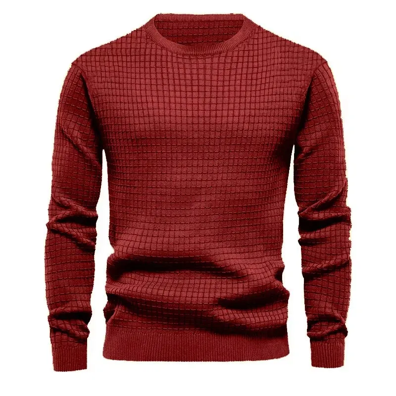Men's Classic Textured Crewneck Sweater