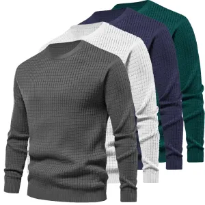 Men's Classic Textured Crewneck Sweater