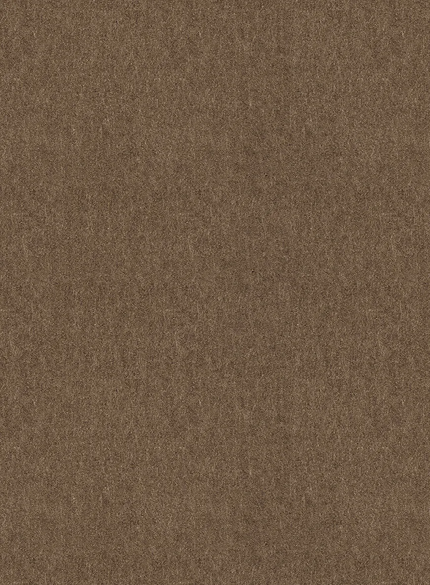 Mid Brown Flannel Wool Jacket