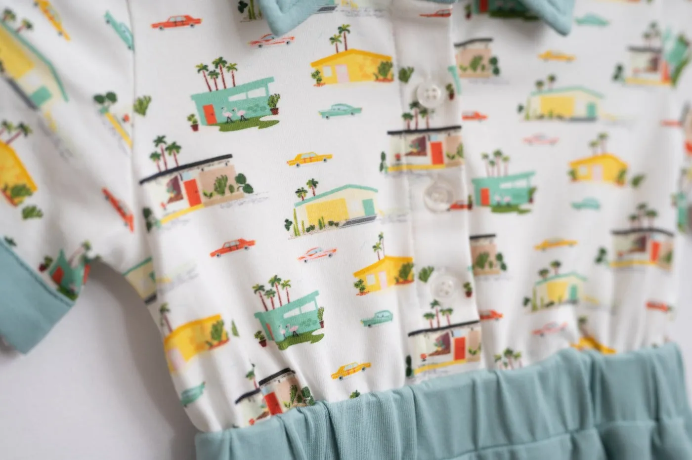 Mid Century Summer Baby And Toddler Boys Romper
