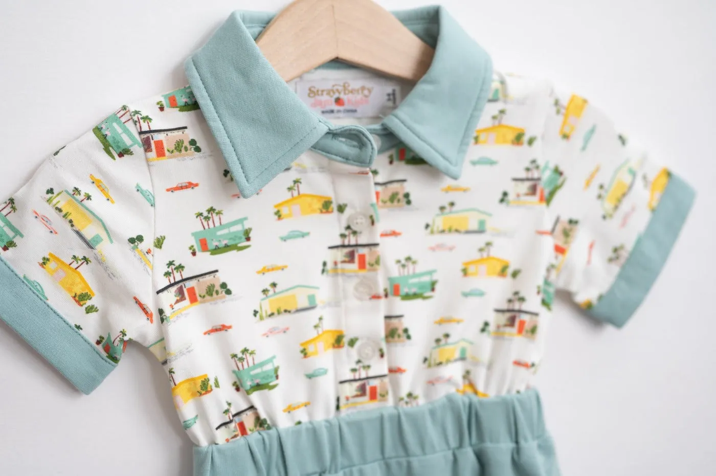 Mid Century Summer Baby And Toddler Boys Romper