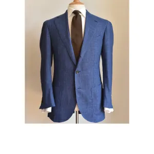 MTO | Orange Label Loro Piana wool/sillk/linen jacket - blue