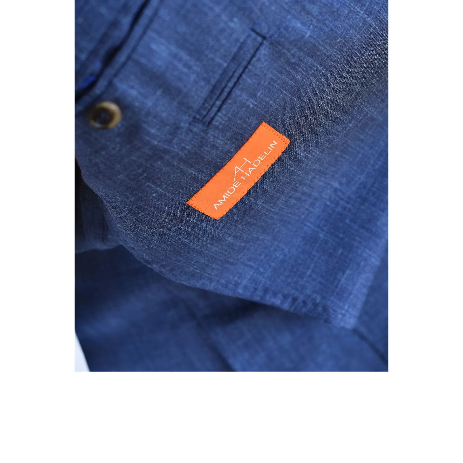 MTO | Orange Label Loro Piana wool/sillk/linen jacket - blue