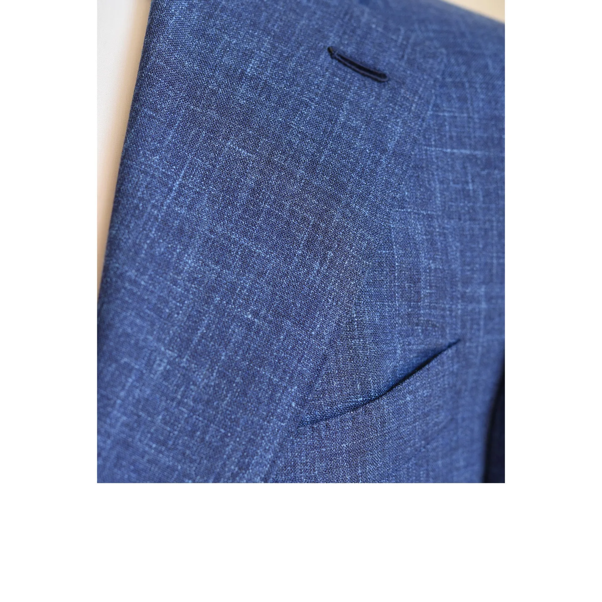 MTO | Orange Label Loro Piana wool/sillk/linen jacket - blue
