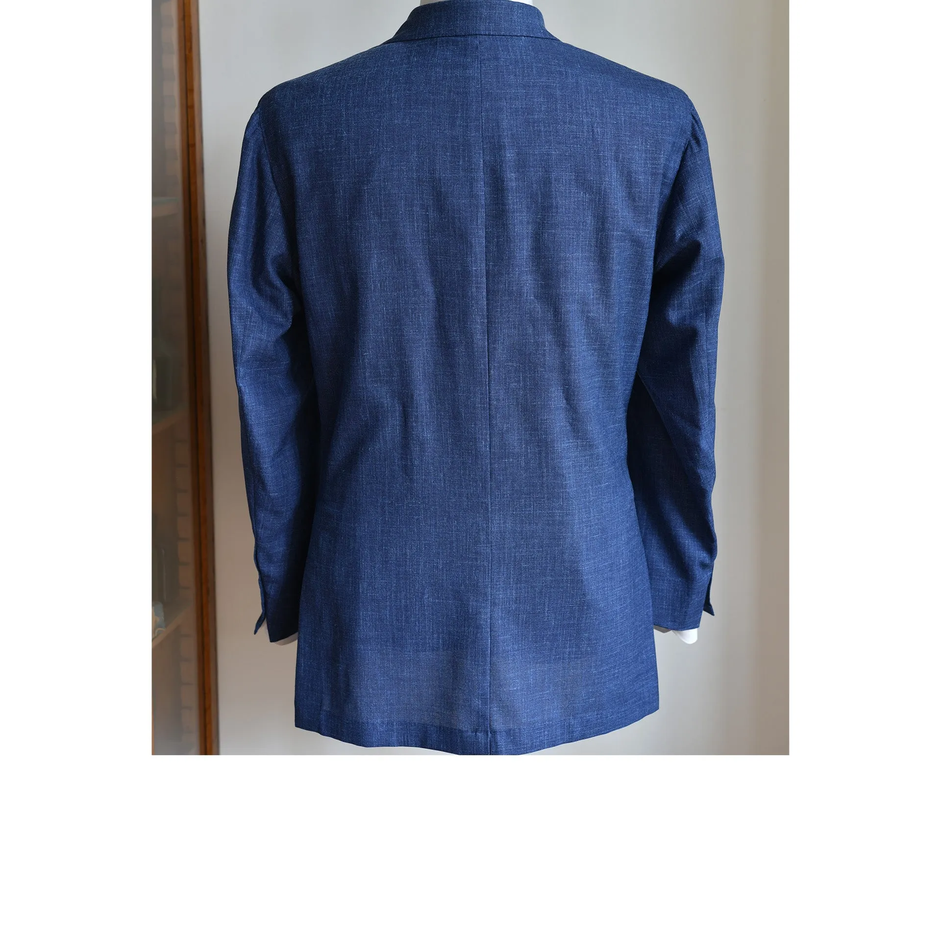 MTO | Orange Label Loro Piana wool/sillk/linen jacket - blue