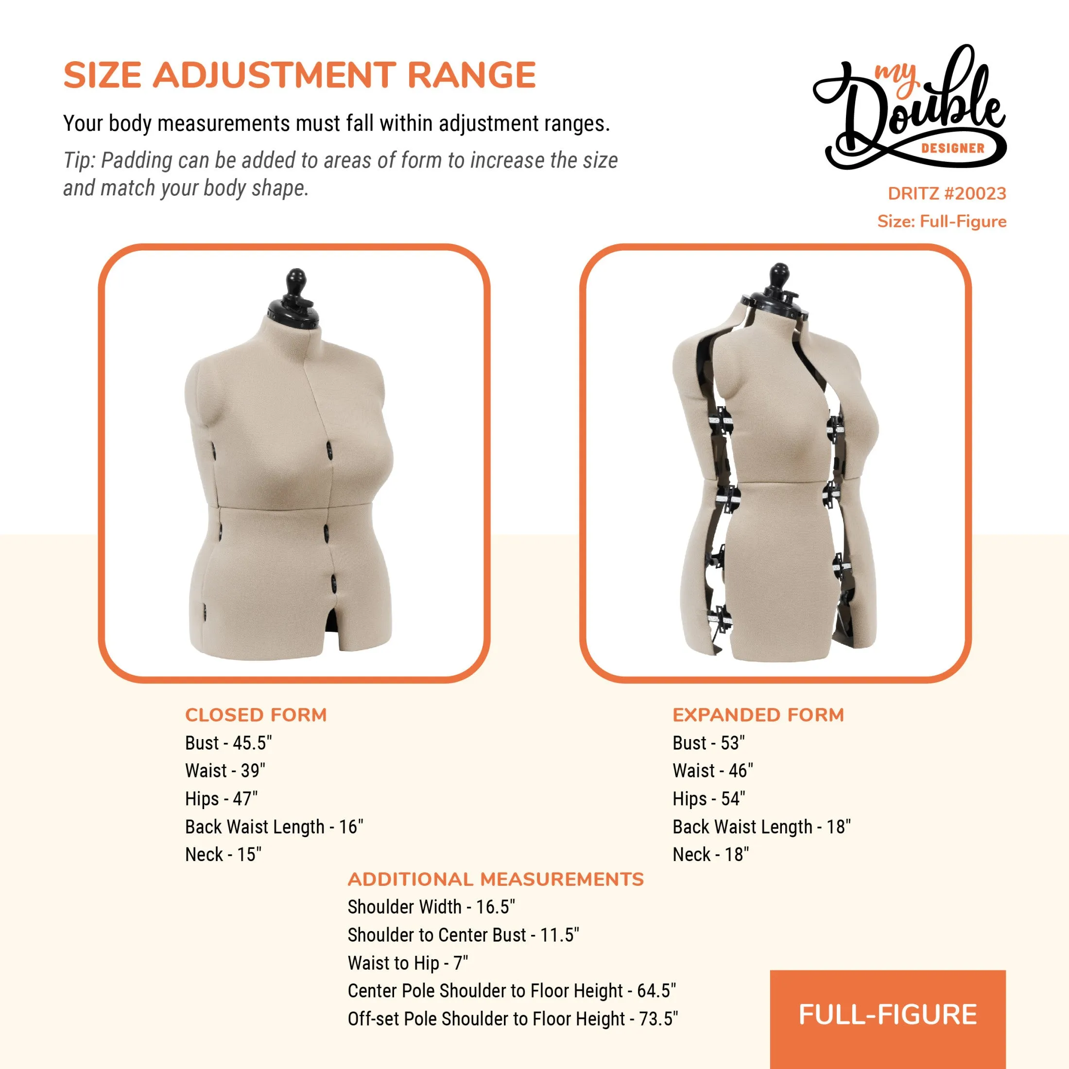 My Double Designer Adjustable Dress Form