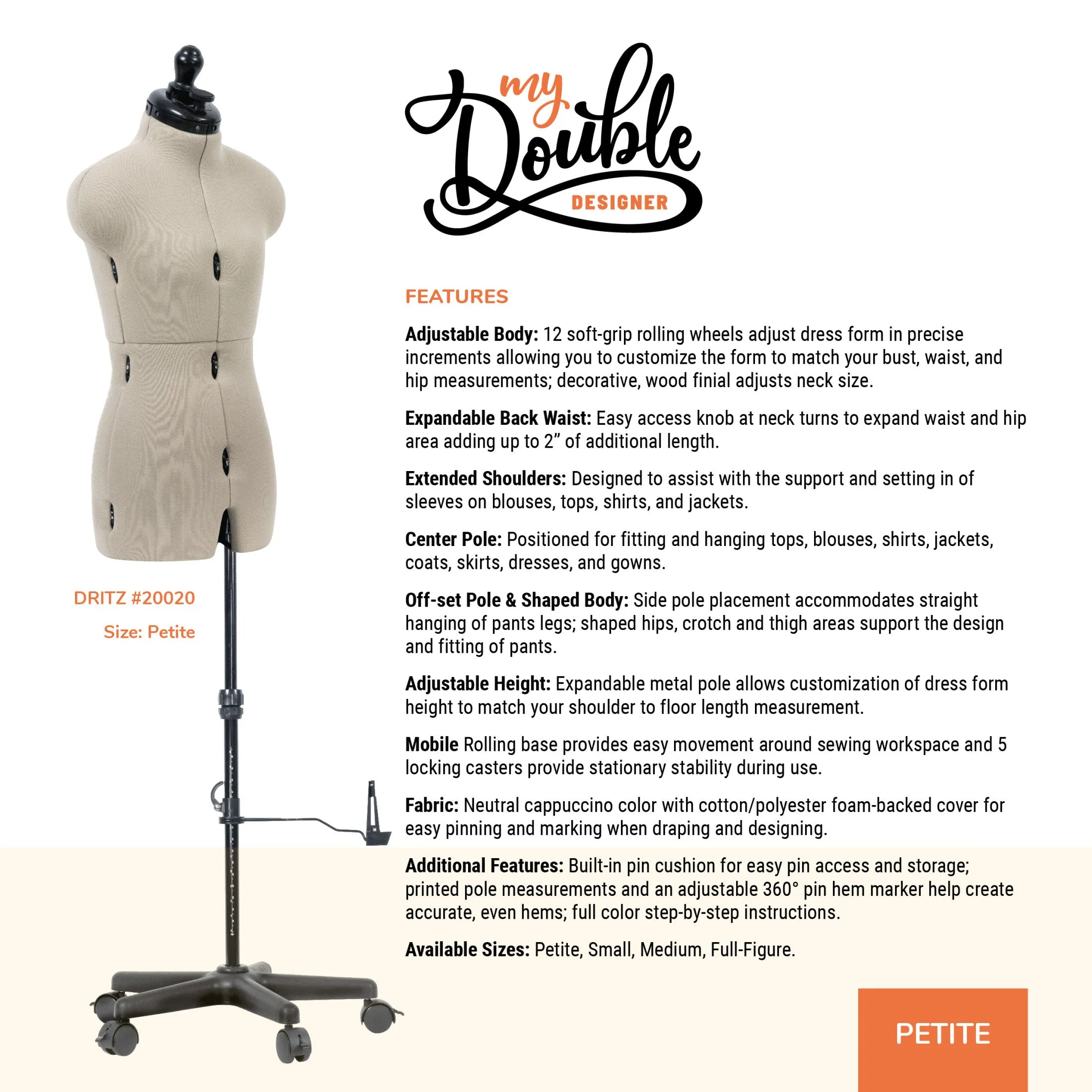 My Double Designer Adjustable Dress Form
