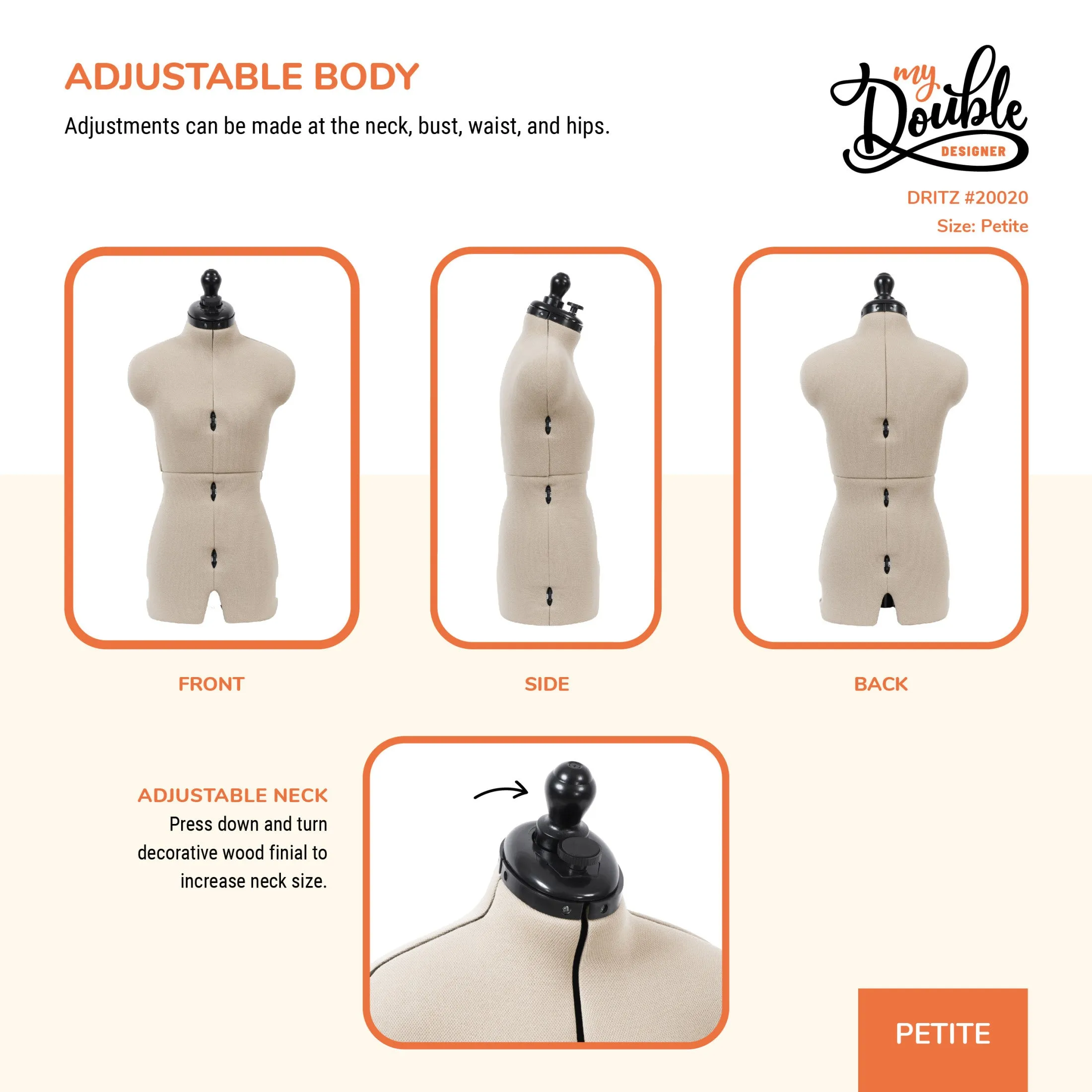 My Double Designer Adjustable Dress Form