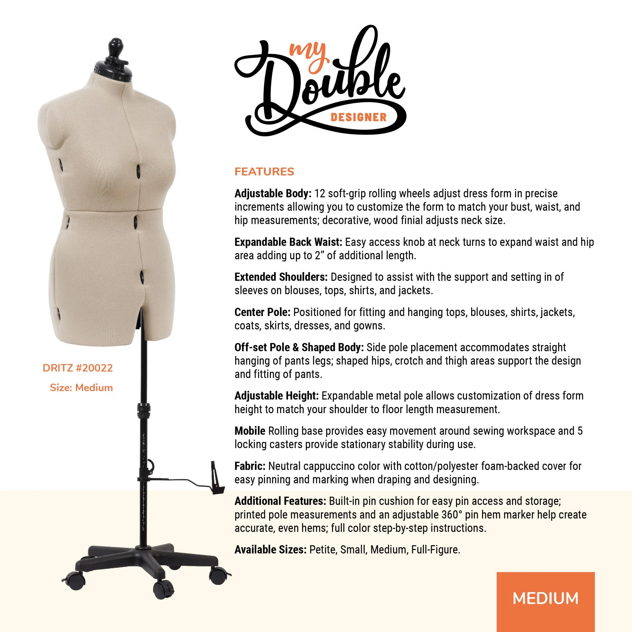 My Double Designer Adjustable Dress Form