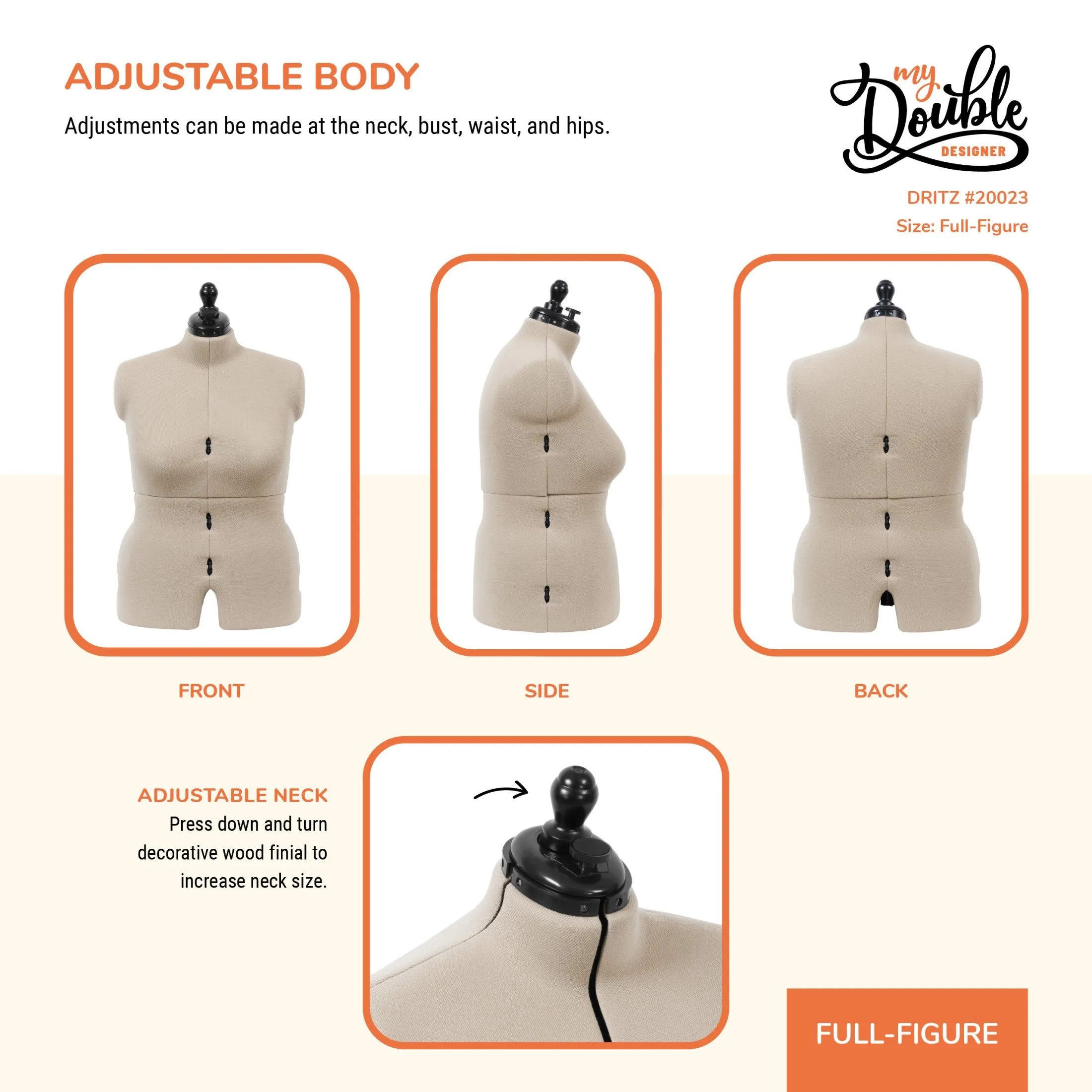 My Double Designer Adjustable Dress Form