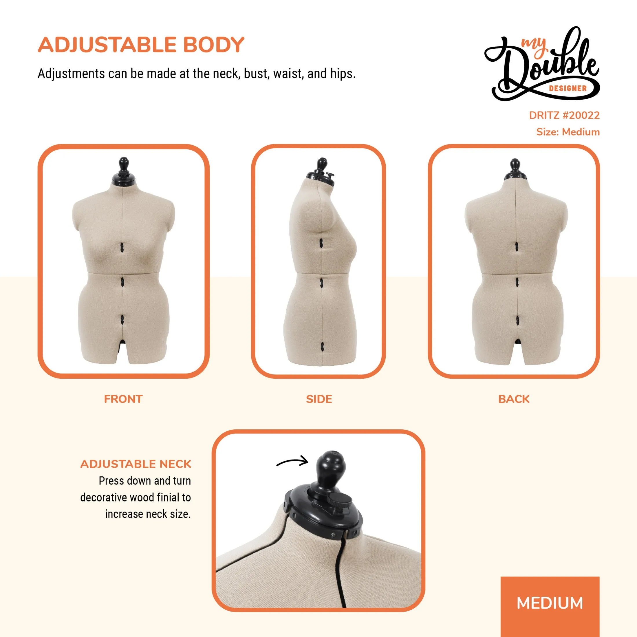My Double Designer Adjustable Dress Form