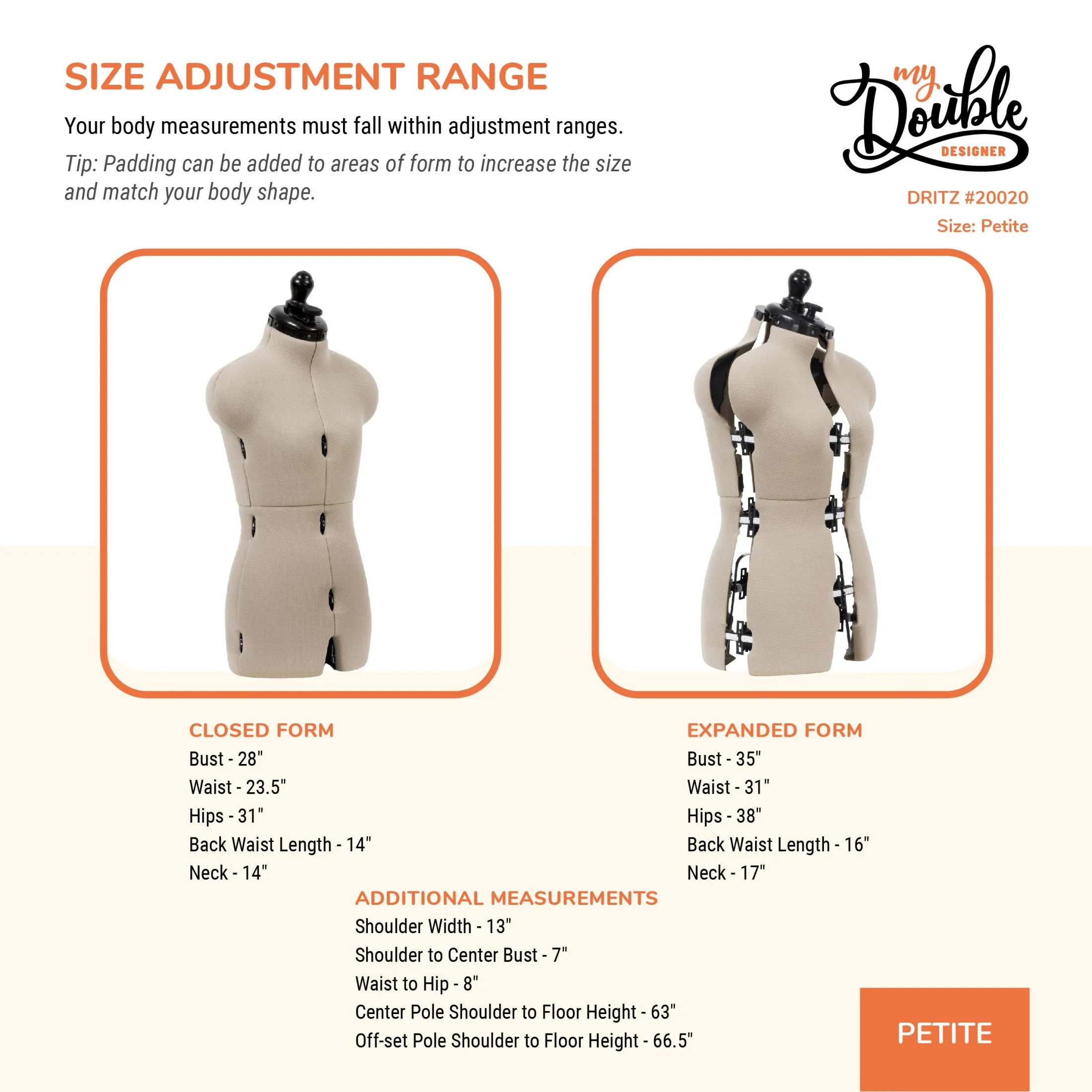 My Double Designer Adjustable Dress Form