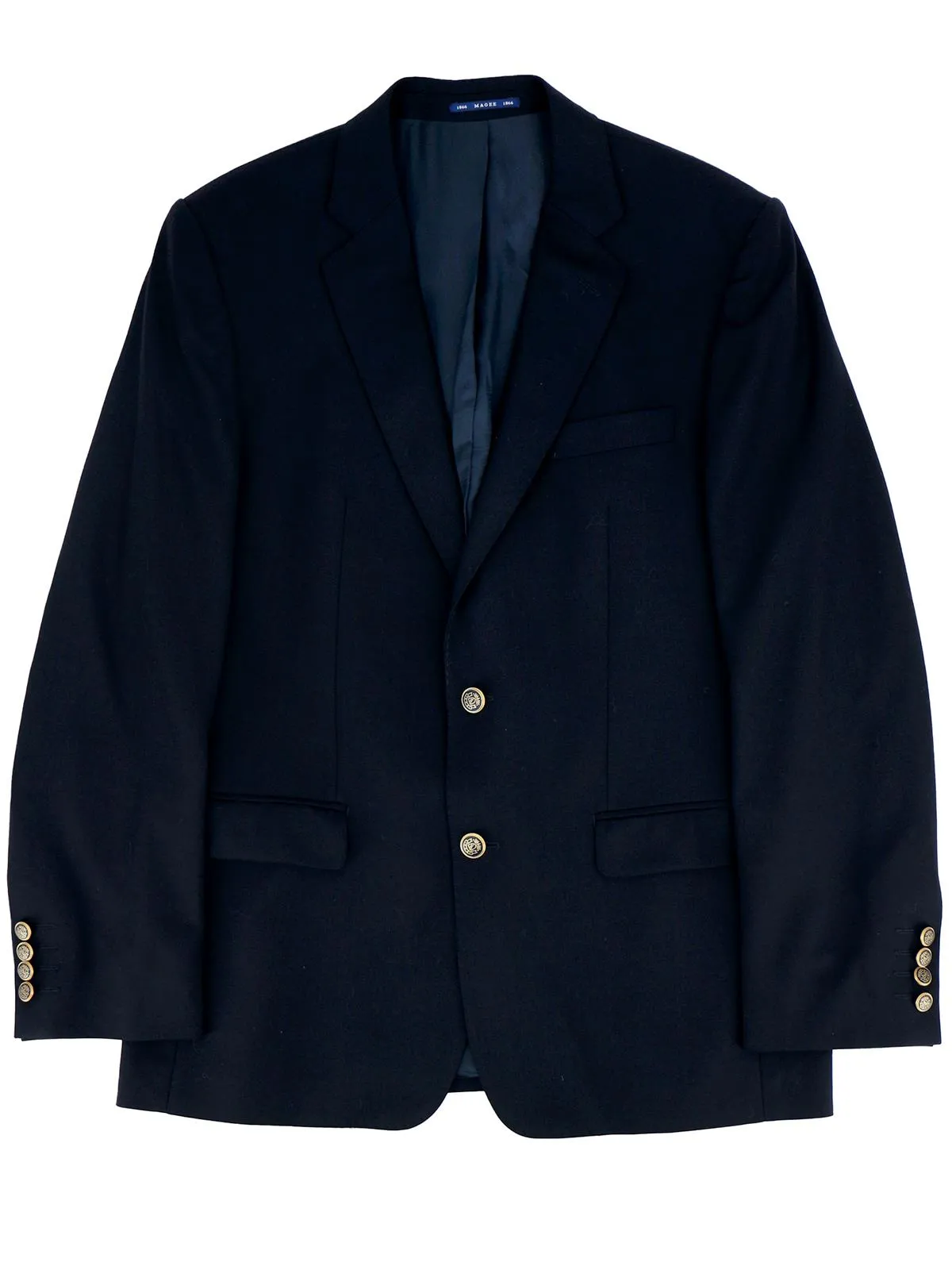 Navy Blue Vintage Magee Wool Blazer