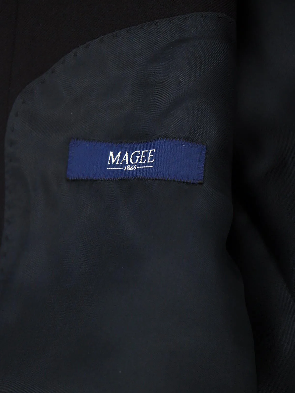 Navy Blue Vintage Magee Wool Blazer