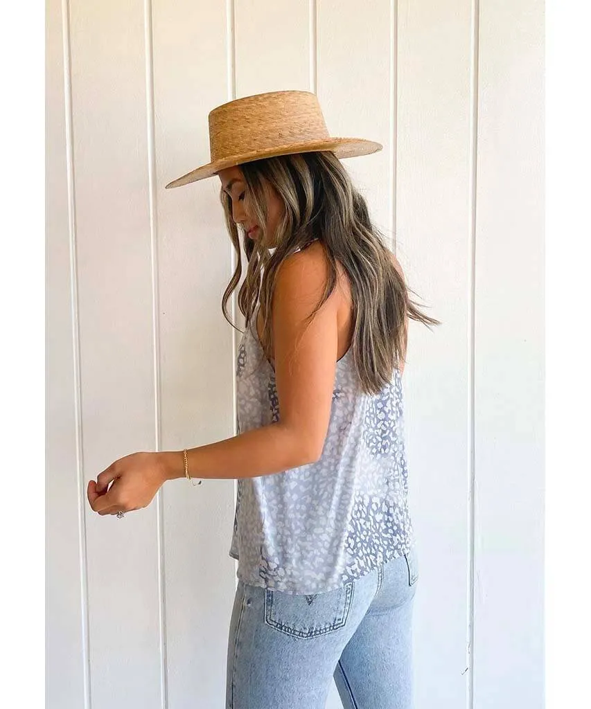 New Moon Button Front Cami