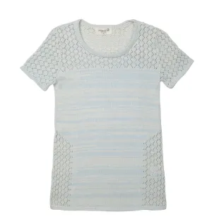 Organic Cotton Lace Knit Top