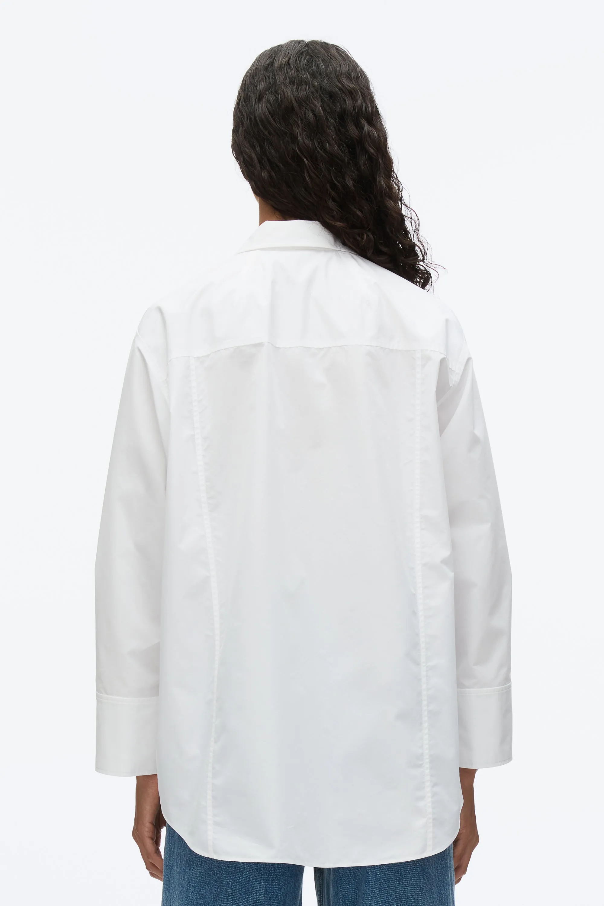 Oversize Shirt with Cascade Cuff