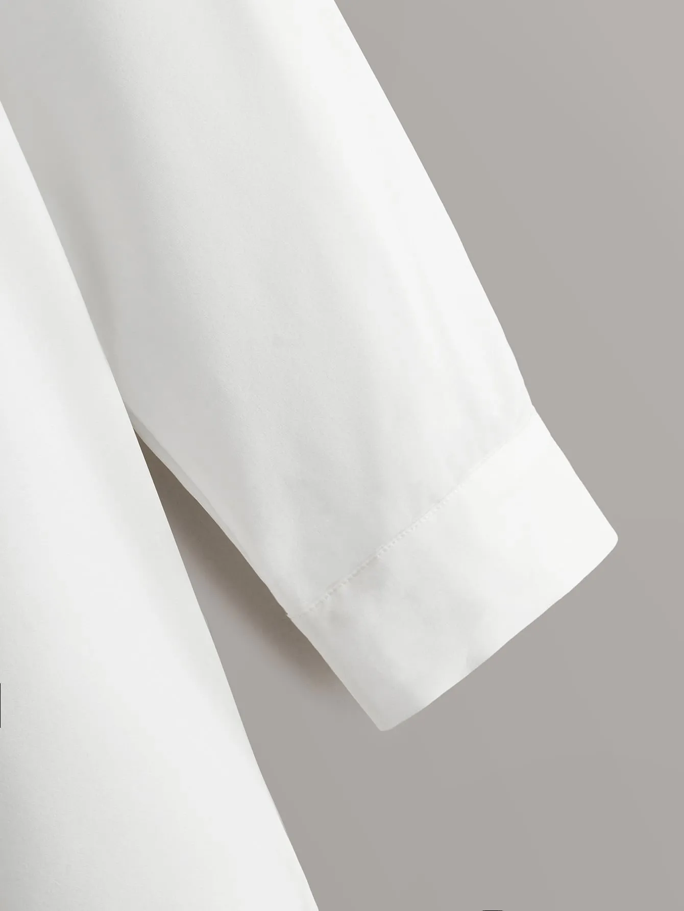 Plain Pocket Long Sleeve Collar Long Plus Size Blouse