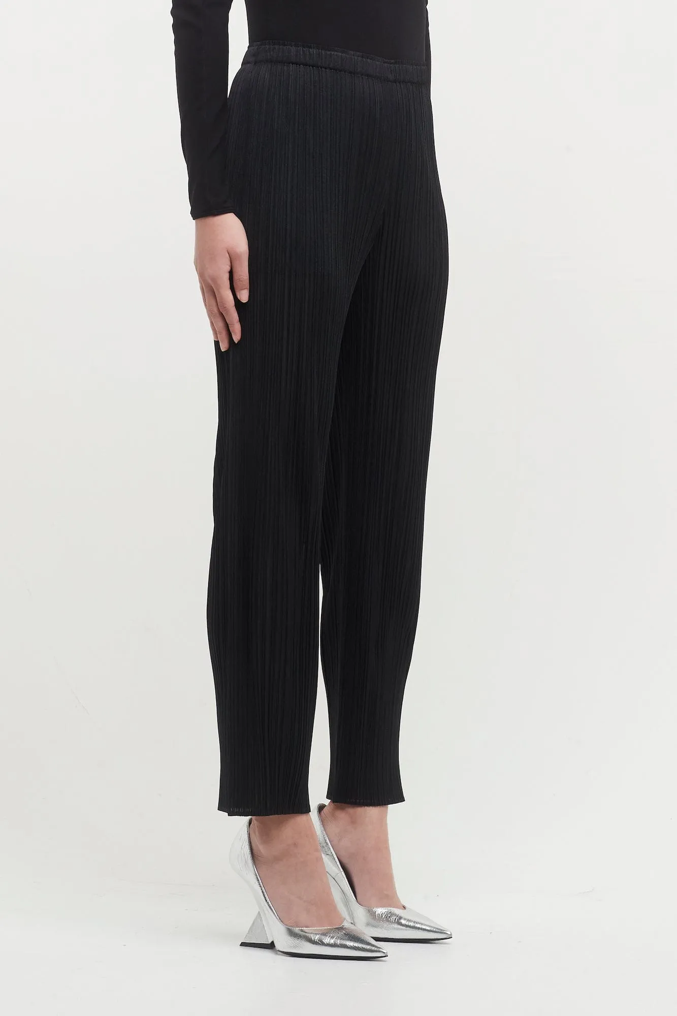 Pleats Please Issey Miyake Basics Trousers in Black