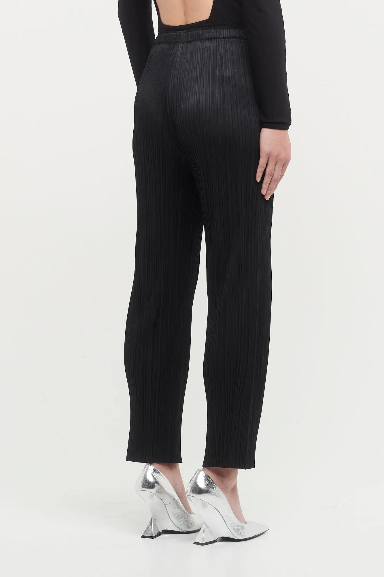 Pleats Please Issey Miyake Basics Trousers in Black