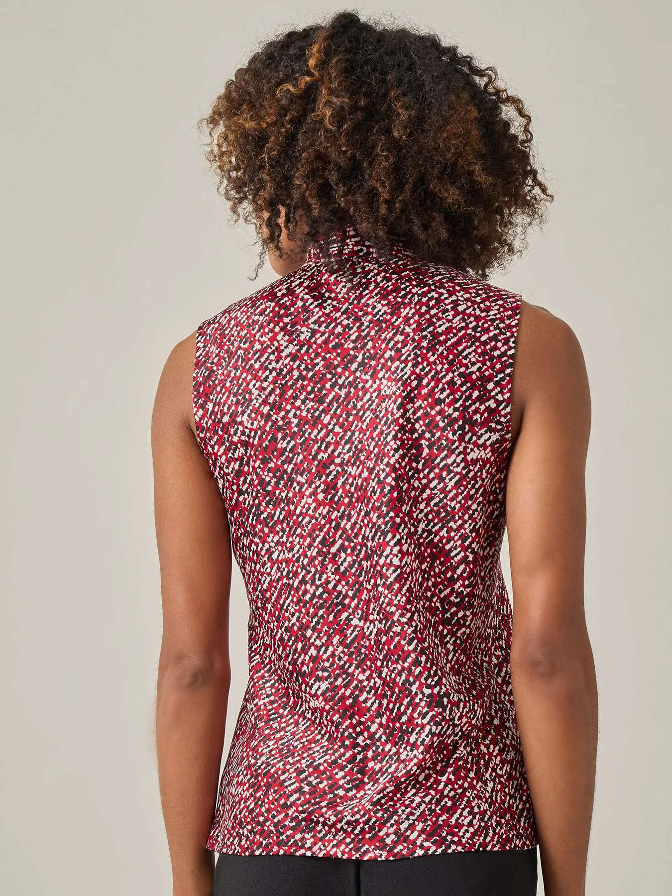 Plus Audrey Blouse, Satin