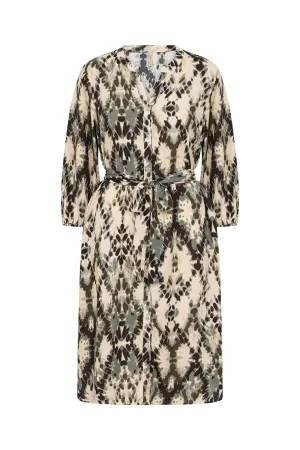 Pontida Abstract Print Dress - Misty Combi