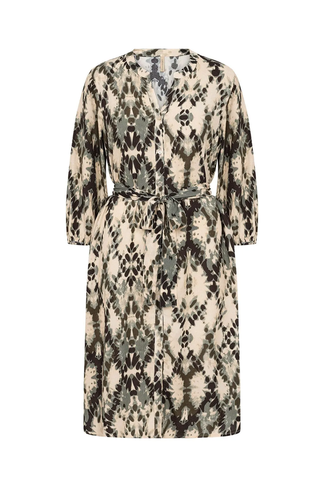Pontida Abstract Print Dress - Misty Combi