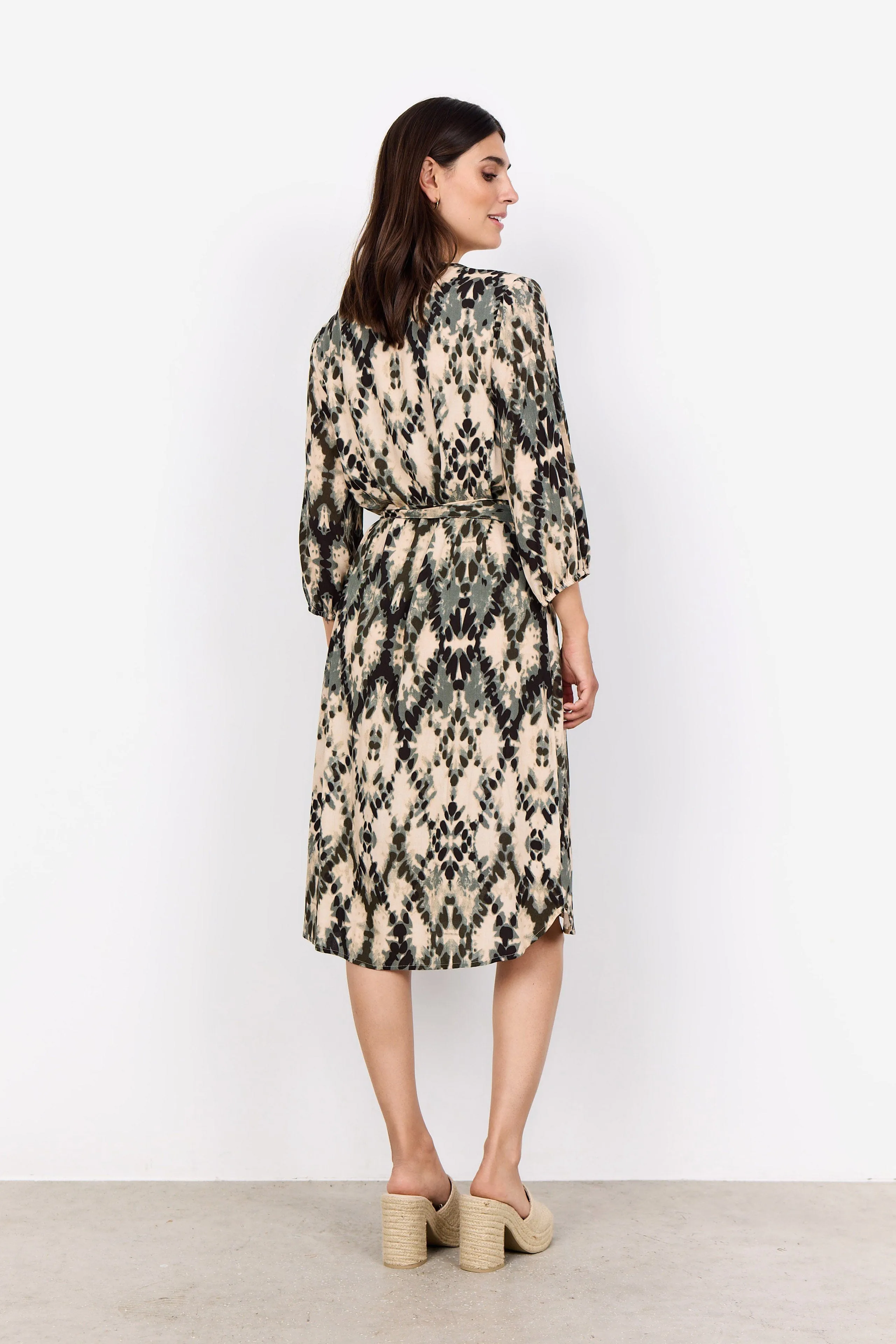 Pontida Abstract Print Dress - Misty Combi