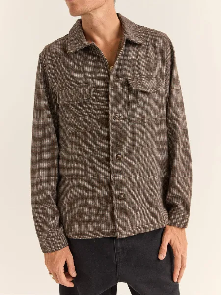 RHYTHM MEN'S FLECK OVERSHIRT