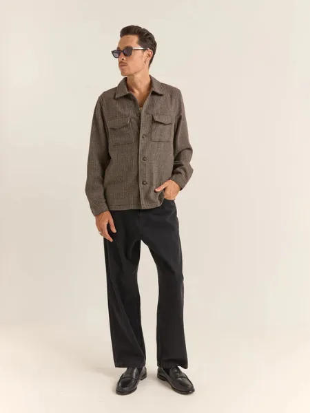 RHYTHM MEN'S FLECK OVERSHIRT