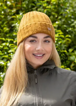 Rib Pullon Hat Turnup | Mustard