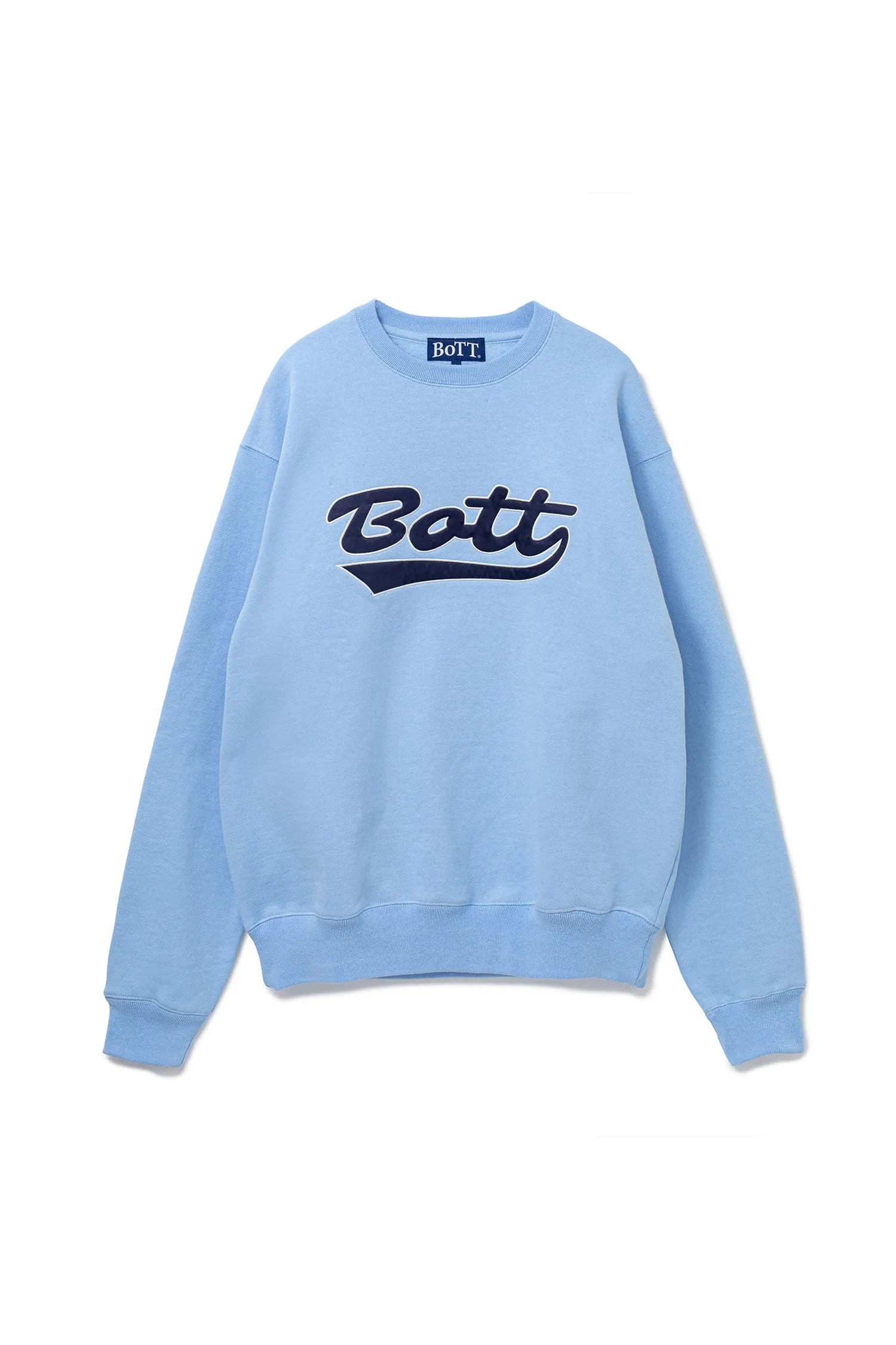 SCRIPT LOGO CREWNECK LIGHT BLUE