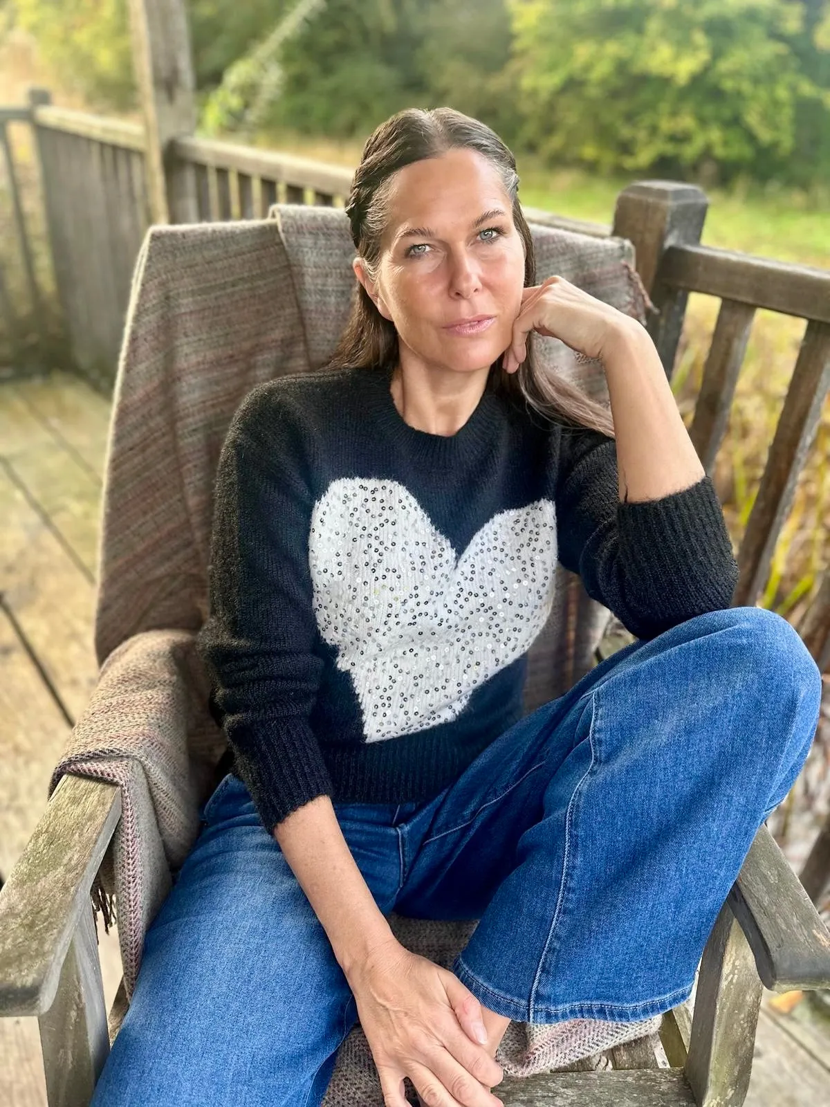 Smitten Knit Black/Ecru