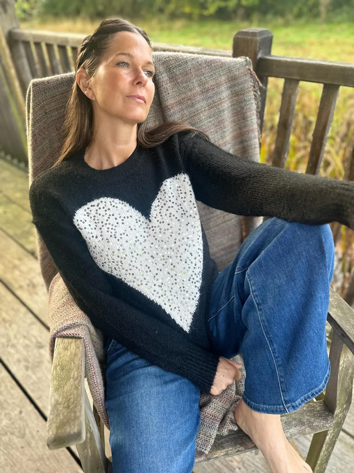 Smitten Knit Black/Ecru