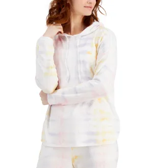 Style & Co. Women's Tie-Dyed Oasis Hoodie Lilac Stripe Size M