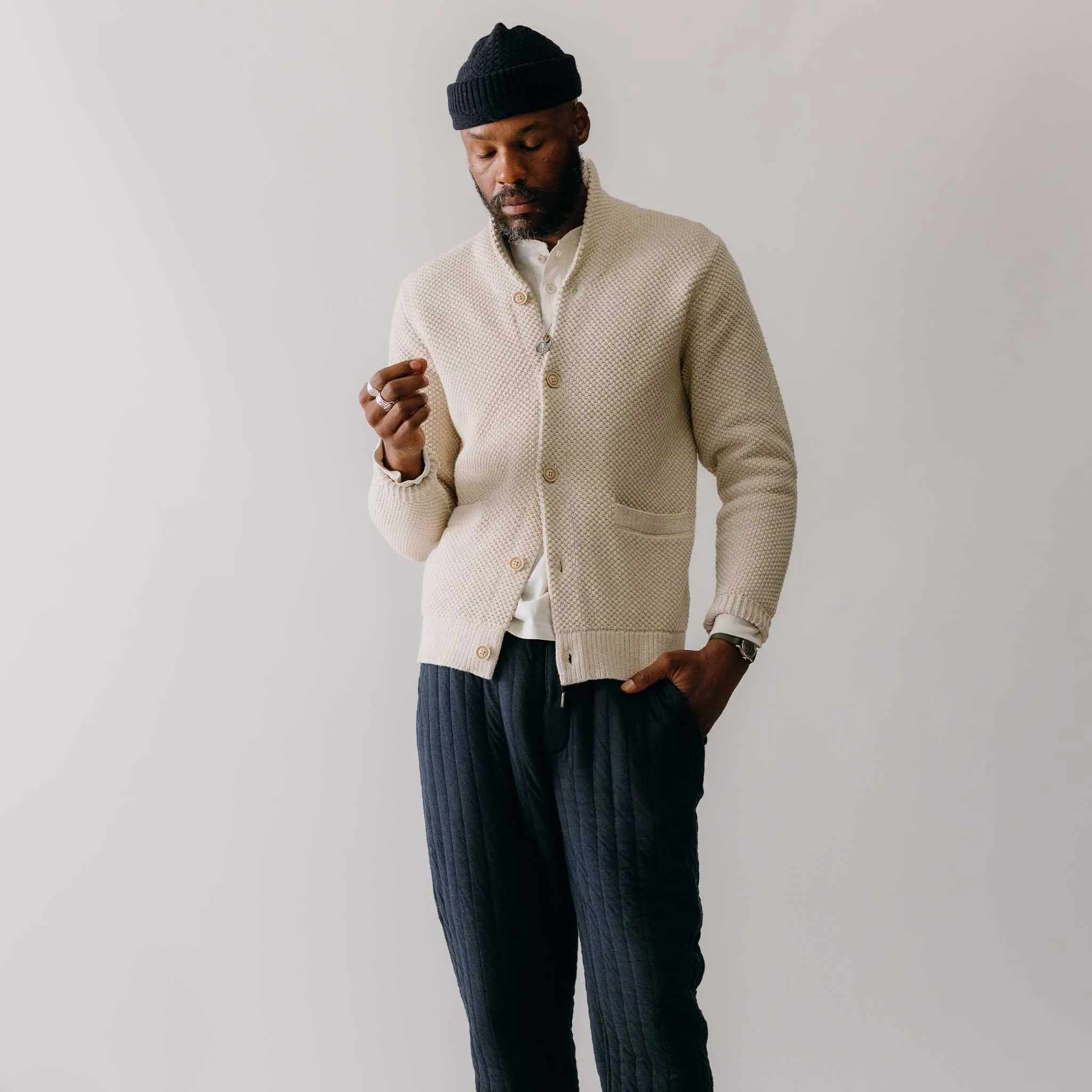 The Crawford Sweater in Marled Natural