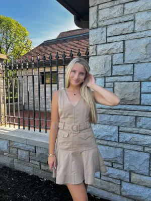 The Fall Feeling Belted Dress